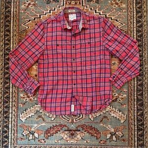 Red Plaid Men's Shirt